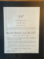 Mevrouw Weduwe Jean De Laet Geb Maria Theresia Tiole *1876+1943 Antwerpen Schoonselhof - Avvisi Di Necrologio