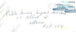 Entier Postal Postal Stationary Canada Bateaux Bateau Oromooto - 1953-.... Elizabeth II