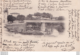 A2-31) MURET - PASSERELLE SUR LA LOUGE - EN 1902 - ( 2 SCANS ) - Muret