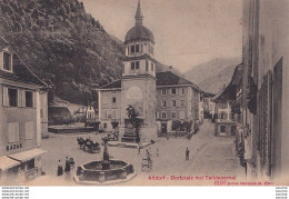 A11- ALTDORF -  DORFPLATZ MIT TELLDENKMAL -  EN 1909 - ( 2 SCANS ) - Andere & Zonder Classificatie