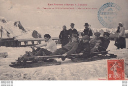 31) LES SPORTS D'HIVER A LUCHON - PLATEAU DE SUPERBAGNERES - DEPART  D ' UN BOB - EN 1913 - Superbagneres