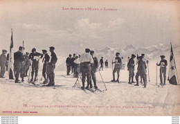31) LES SPORTS D'HIVER A LUCHON - PLATEAU DE SUPERBAGNERES - AVANT LE DEPART D'UNE COURSE EN SKIS - 2 SCANS - Superbagneres