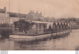 75) PARIS (IX) LA BONNE NOUVELLE - 2E BATEAU DE LA MISSION POPULAIRE EVANGELIQUE - RELIGION - PENICHE - 1905 - 2 SCANS - Paris (09)