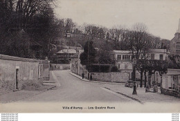 A14-92) VILLE  D ' AVRAY - LES QUATRE RUES  - EN 1906 - ( 2 SCANS ) - Ville D'Avray