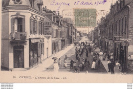 A19-80) CAYEUX SUR MER - AVENUE DE LA GARE  - ANIMEE - HABITANTS  - EN  1926 - Cayeux Sur Mer