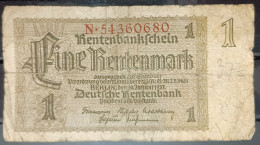BY246 - Germany 1 Rentenmark 1937 – Deutsche Rentenbank - P 178 - Autres & Non Classés