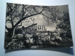 Cartolina Viaggiata "AGRIGENTO TEMPLI Tempio Di Giunone E Lucinia" 1952 - Agrigento