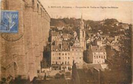 CPA Morlaix Finistere Perspective Du Viaduc Et L'Eglise Ste Melaine - Morlaix