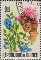 Guinée (Rep) Poste Obl Yv: 273/283 Guinéennes & Fleurs 283 Déchiré (TB Cachet Rond) - Guinea (1958-...)