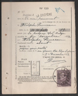 Prôtet Affr. N° 434 Càd LA CROYERE/7 XII 1937 - 1936-1951 Poortman