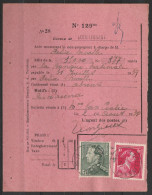 Prôtet Affr. N° 428+433 Càd LODELINSART/2 VIII 1939 - Covers & Documents