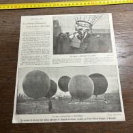 1911 PATI BRUXELLES Le Concours De Distance Ballons Sphériques Geerts Koekelberg De Moor - Collections