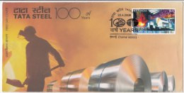 FDC On TATA Steel, Mineral, Industry,  India 2008, - Minerals