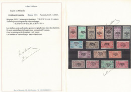 Belgique JO 1/18 MNH** + Certificat - Journaux Rare Cote 1155 € ! - Newspaper [JO]