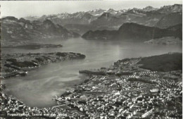 Luzern LU Luzern Fliegeraufnahme Ungelaufen Ca. 1955 - Other & Unclassified