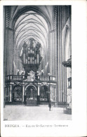 CPA Orgue Bruges Eglise St Sauveur Interieur - Churches & Cathedrals