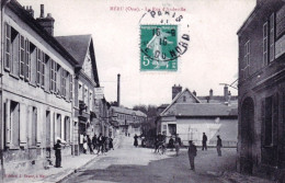 60 - Oise -  MERU - La Rue D'Andeville - Café - Meru
