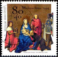 RFA Poste Obl Yv:1602/1603 Weihnachten Tableaux De Hans Memling (TB Cachet Rond) - Kerstmis