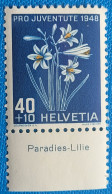 1948 Zu J 128 PRO JUVENTUTE Avec TABS En Allemand ** / MNH - Ungebraucht