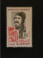 1709 0.50 + 0.10 Fr. Rouge Et Gris 1972 NEUF MNH** Louis Blériot (1872-1936) Constructeur, D'avions, De Motocyclettes - Ongebruikt
