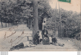 I9-92) SURESNES - ROUTE STRATEGIQUE - EXPERIENCE DE TELEGRAPHIE MILITAIRE - ( 2 SCANS ) - Suresnes