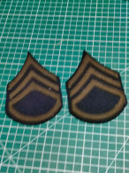 PAIRE DE GRADE US ARMY STAFF SERGEANT, SERGENT - Autres & Non Classés