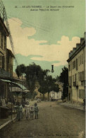 AX LES THERMES Le Départ Des Hirondelles Avenue Theophile Delcassé Animée Colorisée Toilée   RV - Ax Les Thermes