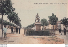 I16-31) MURET - HAUTE  ET GARONNE - ALLEES NIEL ET STATUE DALAYRAC - ANIMEE - HABITANTS - EN 1911 - ( 2 SCANS ) - Muret