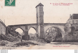 I32-64) ENVIRONS DE SALIES DE BEARN - LE PONT VIEUX D ' ORTHEZ - EN 1913 - ( 2 SCANS ) - Orthez