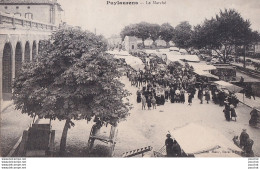 I32-81) PUYLAURENS - LE MARCHE - ANIMATION - ETALS - HABITANTS - EN 1910 - ( 2 SCANS ) - Puylaurens