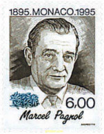 32522 MNH MONACO 1995 CENTENARIO DEL NACIMIENTO DE MARCEL PAGNOL - Cinema