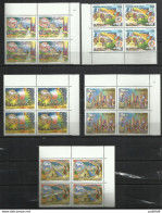CITTÀ DEL VATICANO VATICAN VATIKAN CITY 1988 POSTA AEREA AIR MAIL VIAGGI DEL PAPA POPE'S TRAVELS 1987 SERIE COMPLETA MNH - Luftpost
