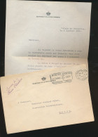 BELGIQUE BELGIUM SERVICE DE LA REINE ELISABETH BRUXELLES 08.01.59 - Covers & Documents