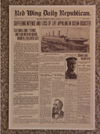 WHITE STAR LINE TITANIC - RED WING DAILY CARD 7 - MODERN - Steamers