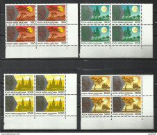 CITTÀ DEL VATICANO VATICAN VATIKAN CITY1990POSTA AEREA VIAGGI DEL PAPA GIOVANNI PAOLO II POPE TRAVELS 1989 SERIE SET MNH - Luftpost