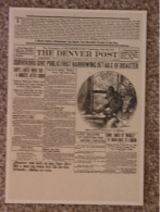 WHITE STAR LINE TITANIC - DENVER POST CARD 1 - MODERN - Steamers