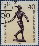 Berlin Poste Obl Yv:617/619 Art & Culture Sculptures (beau Cachet Rond) - Sculpture