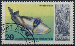 Berlin Poste Obl Yv:514/517 25.Anniversaire De L'Aquarium De Berlin (TB Cachet Rond) - Fishes