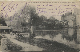 X123586 SEINE ET MARNE. NEMOURS LE CHATEAU LE LOING ET LA FONTAINE SAINT JEAN - Nemours