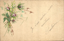 CPA Fantaisie (dessin A La Main) Fleurs - Other & Unclassified