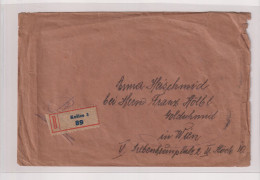 CZECHOSLOVAKIA KOSICE 1920 Registered Cover To Austria - Briefe U. Dokumente