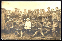 OBERHOFFEN SUR MODER - CAMP MILITAIRE - MARS 1915 - GROUPE DE SOLDATS ET CIVILS - Sonstige & Ohne Zuordnung