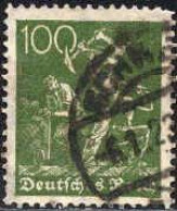 Allemagne Poste Obl Yv:170 Mi:187 Mineurs (Beau Cachet Rond) - Factories & Industries