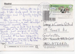 POSTALMADRID CON ATM COMIC MORTADELO Y FILEMON MAT SALAMANCA - Comics