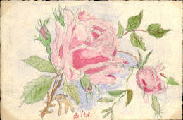 CPA Fantaisie (dessin A La Main) Fleurs - Other & Unclassified
