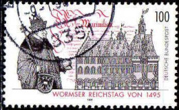 RFA Poste Obl Yv:1605 Mi:1773 Wormser Reichstag (Beau Cachet Rond) - Other & Unclassified