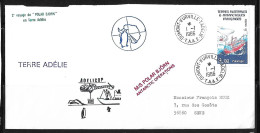 55-Y&T PO121 Navire Polaire "M/S POLAR BJÖRN" Sur Pli FDC Du 1.1.1986 Terre Adélie. Cachet Adélicop - Briefe U. Dokumente