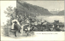 Montreux VD Montreux  Ungelaufen Ca. 1900 - Altri & Non Classificati