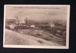 Cp, 69, Usine De Produits Chimiques Et Engrais De Saint Fons, Cie De St Gobain, Vierge - Sonstige & Ohne Zuordnung
