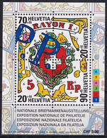 MiNr. 1722 - 725 (Block 30) Schweiz 2000, 10. Mai. Blockausgabe: Nationale Briefmarkenausstellung NABA 2000, St. Gallen - Blocks & Kleinbögen